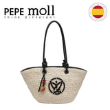 PEPE MOLL RAFFIA HOBO BAG