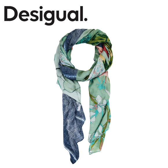 DESIGUAL DELICATE PATCH SCARF
