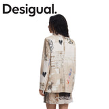 DESIGUAL NEWSPAPER BLAZER