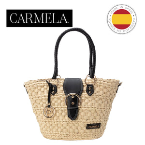 CARMELA RAFFIA SHOPPER BAG
