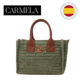 CARMELA RAFFIA TOTE BAG