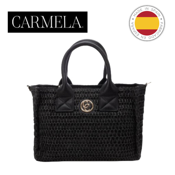 CARMELA RAFFIA TOTE BAG