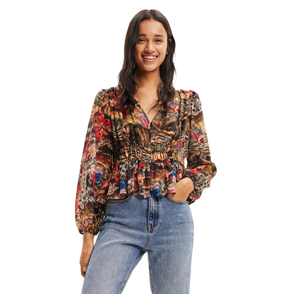 DESIGUAL TAPESTRY BLOUSE
