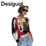 DESIGUAL COLLAGE SWEATER